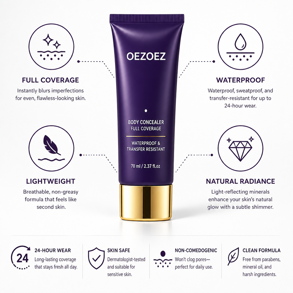 Body Concealer Full-Coverage Waterproof & Transfer-Resistant