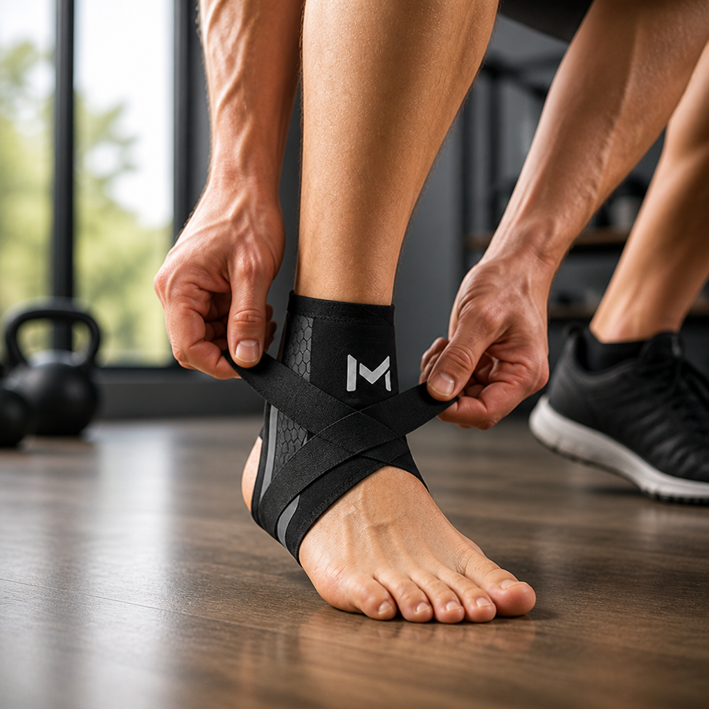 Breathable Low-Profile Ankle Compression Sleeve (Adjustable Straps)