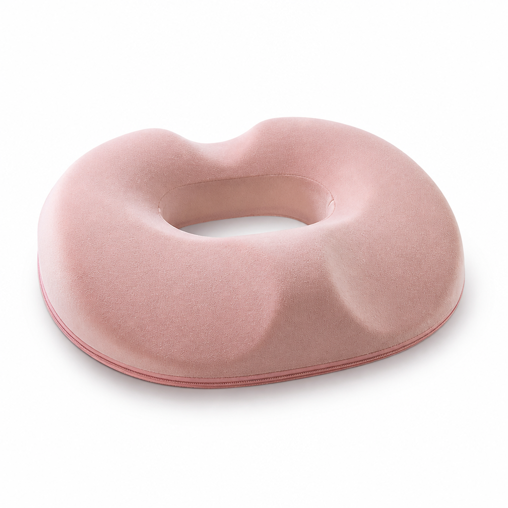 Contoured Memory Foam Seat Cushion (Removable Machine-Washable Cover)