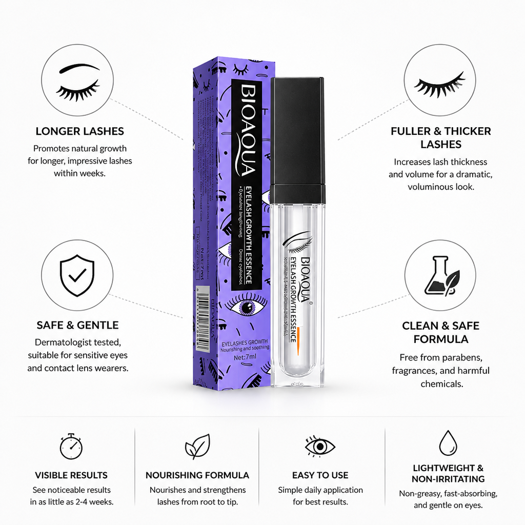 Eyelash Serum Longer Fuller Lashes Dermatologist Tested