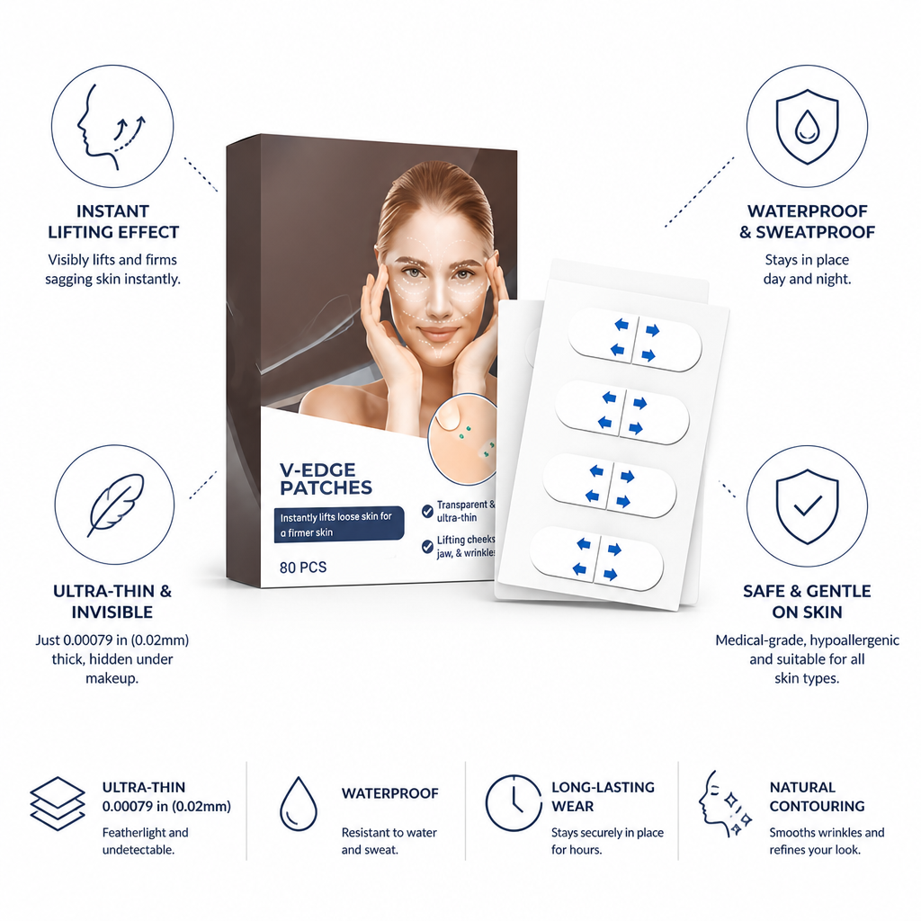 Face Lift Patches Ultra-Thin Transparent 80 Pack