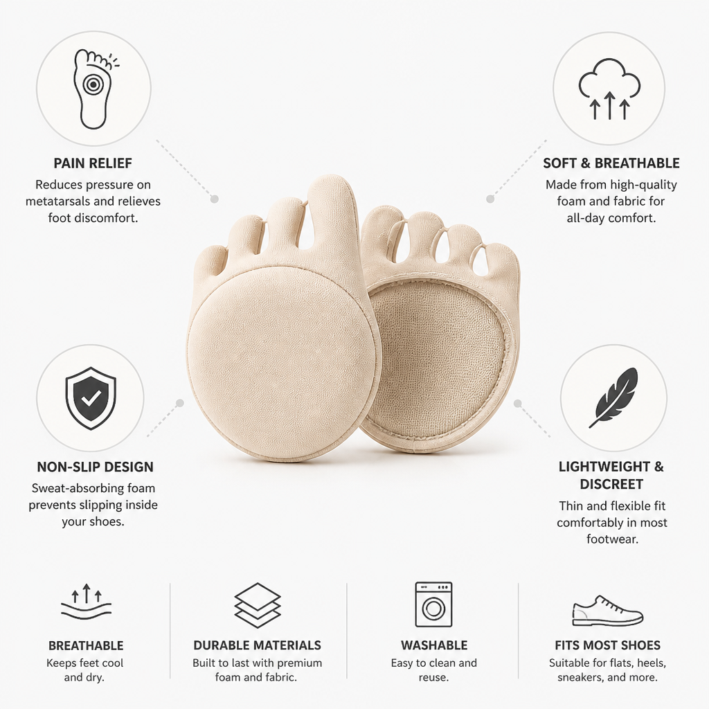 Forefoot Pads Metatarsal Protection Non-Slip