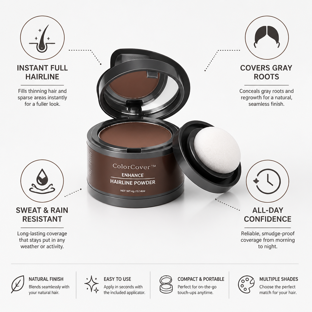 Hair Root Touch-Up Instant Coverage Natural-Look & Sweat-Resistant