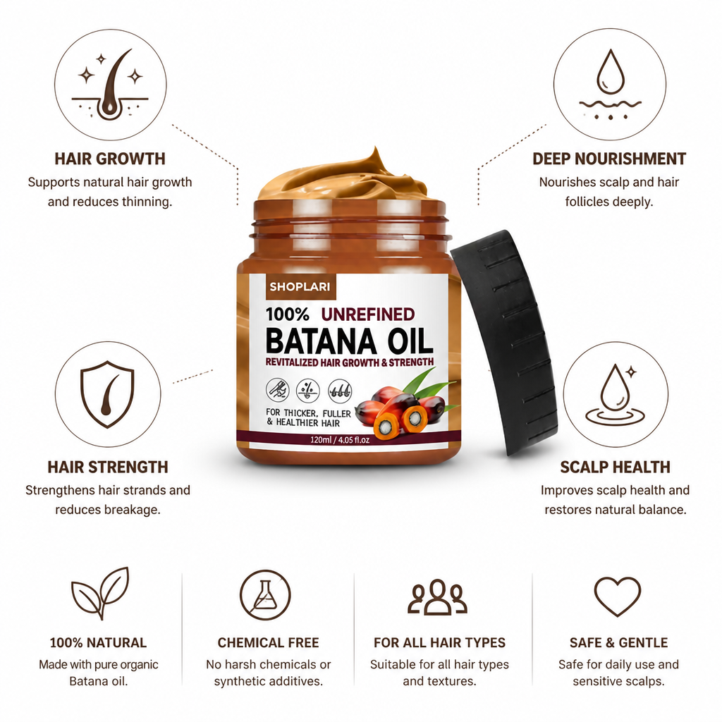 Hair & Scalp Oil Organic Batana For Thinning Hair