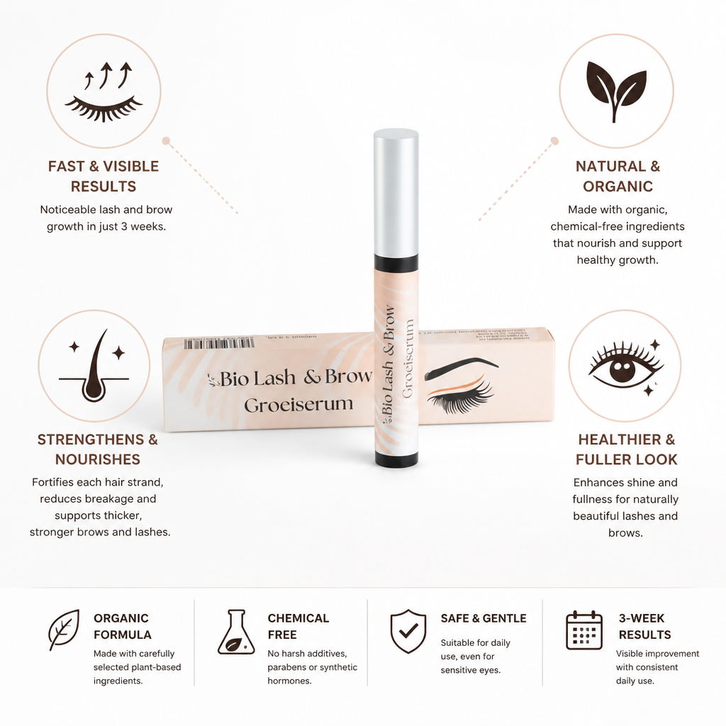 Lash & Brow Serum Organic Fast-Acting Strengthening