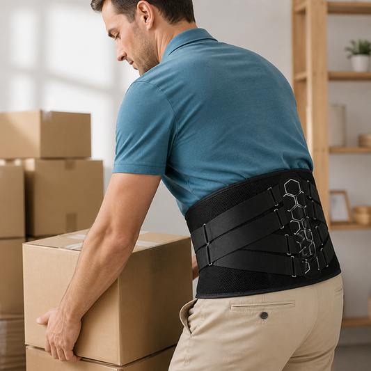 Lower Back Brace Ergonomic Lumbar Pad Breathable