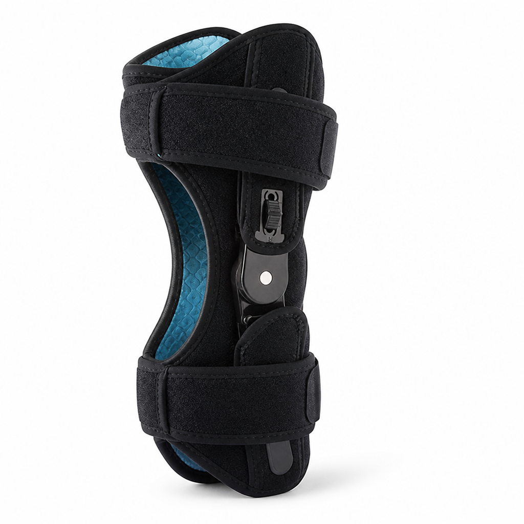 Open Patella Knee Brace With Reinforced Side Stabilizers