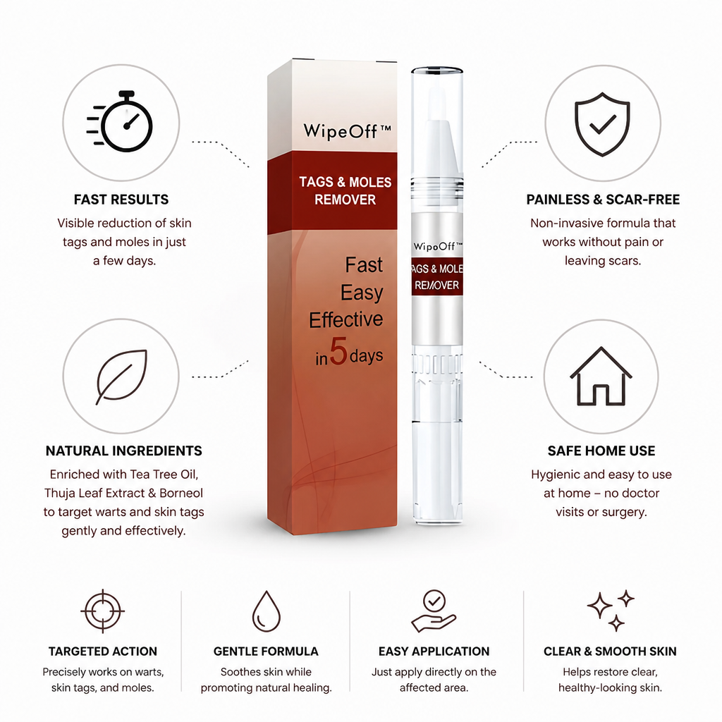 Skin Tag & Mole Remover Fast-Acting Painless Scar-Free