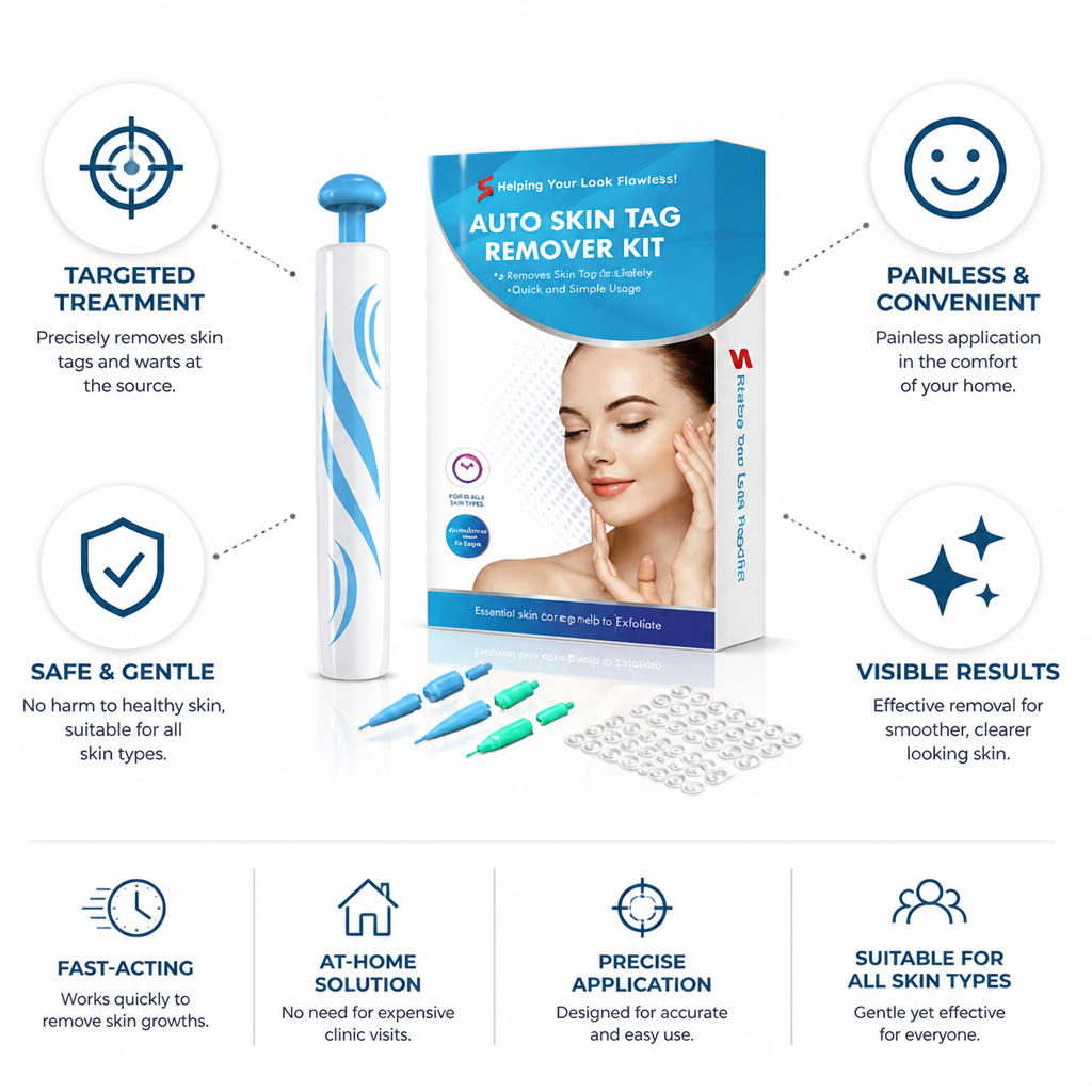 Skin Tag & Wart Removal Kit Targeted Fast-Acting At-Home