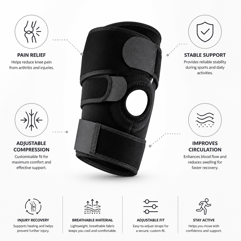 Adjustable Compression & Stabilizing Knee Support
