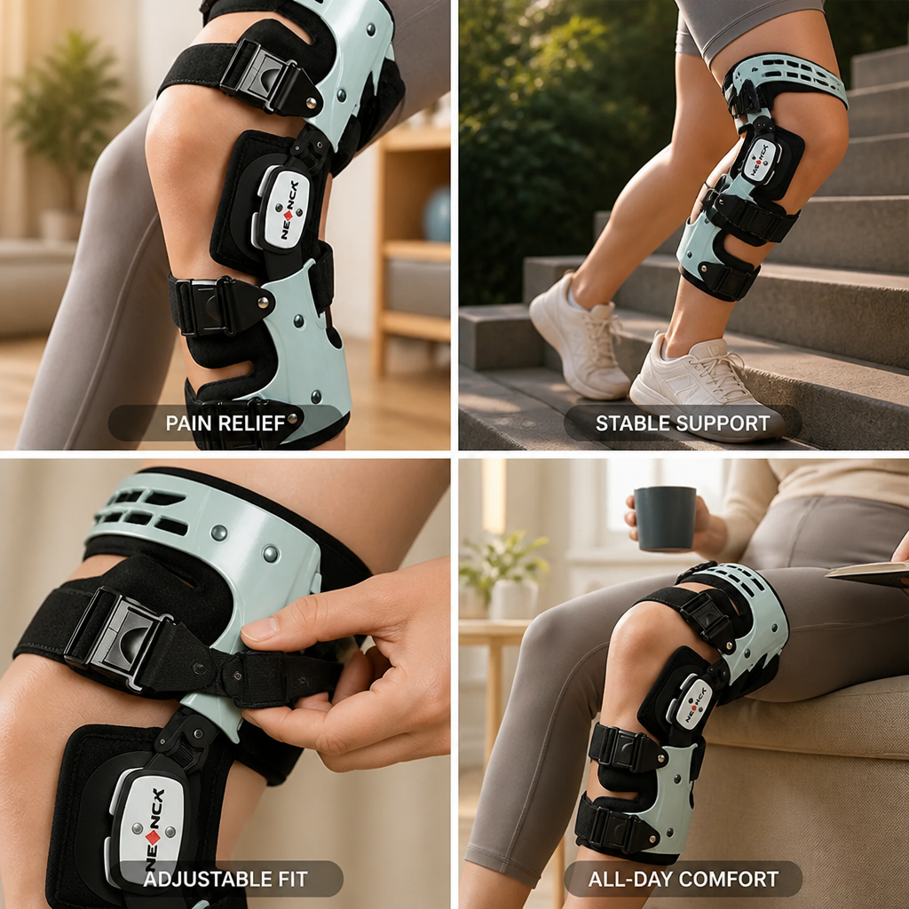 Adjustable Dual-Hinge Unloader Knee Brace