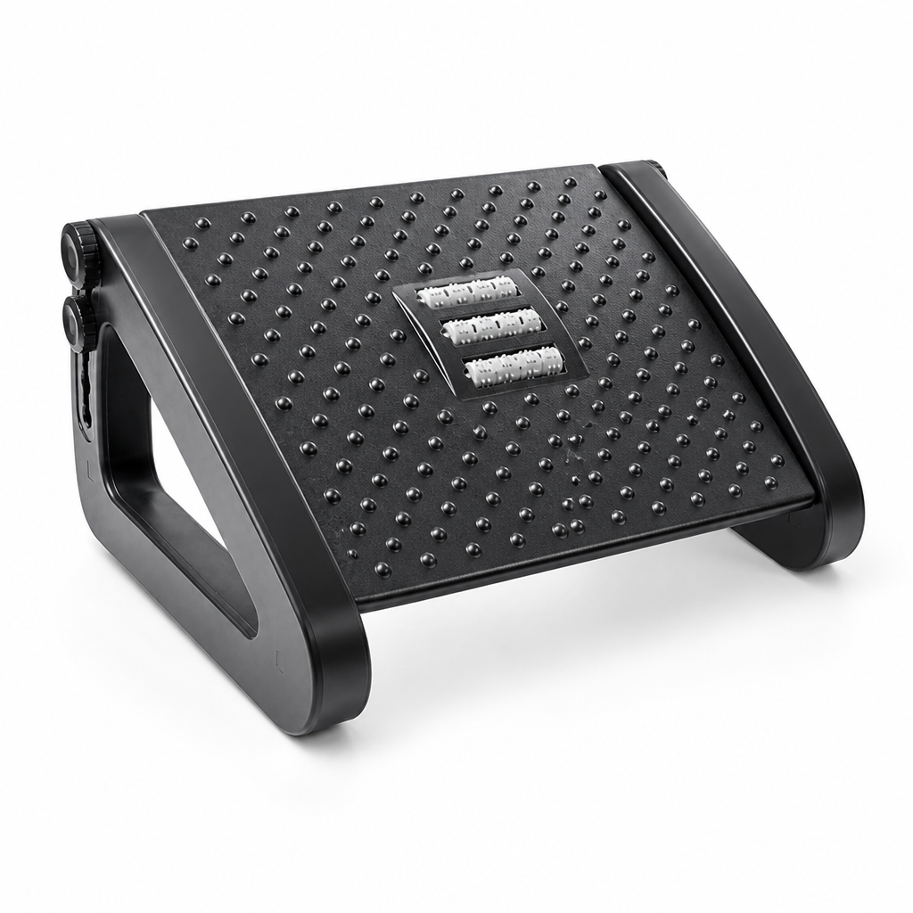 Adjustable Height Dual-Surface Non-Slip Foot Rest (6 Positions)