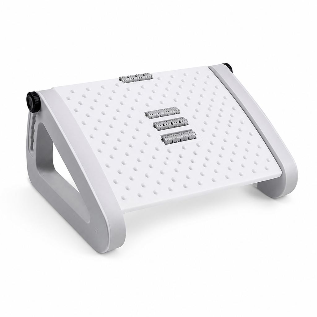 Adjustable Height Dual-Surface Non-Slip Foot Rest (6 Positions)