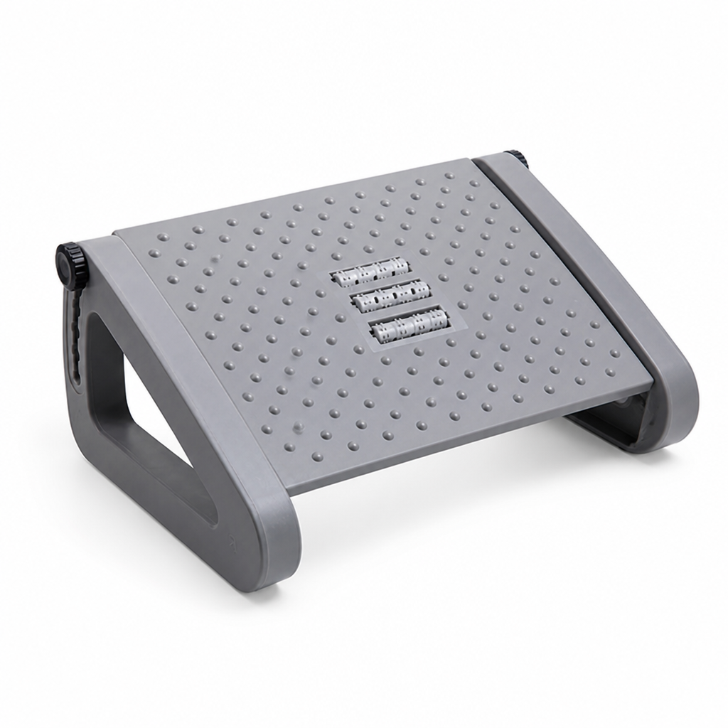 Adjustable Height Dual-Surface Non-Slip Foot Rest (6 Positions)
