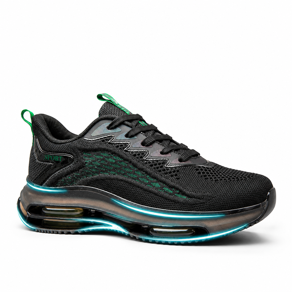 Air-Cushion Sole Cotton-Blend Men's Sneakers