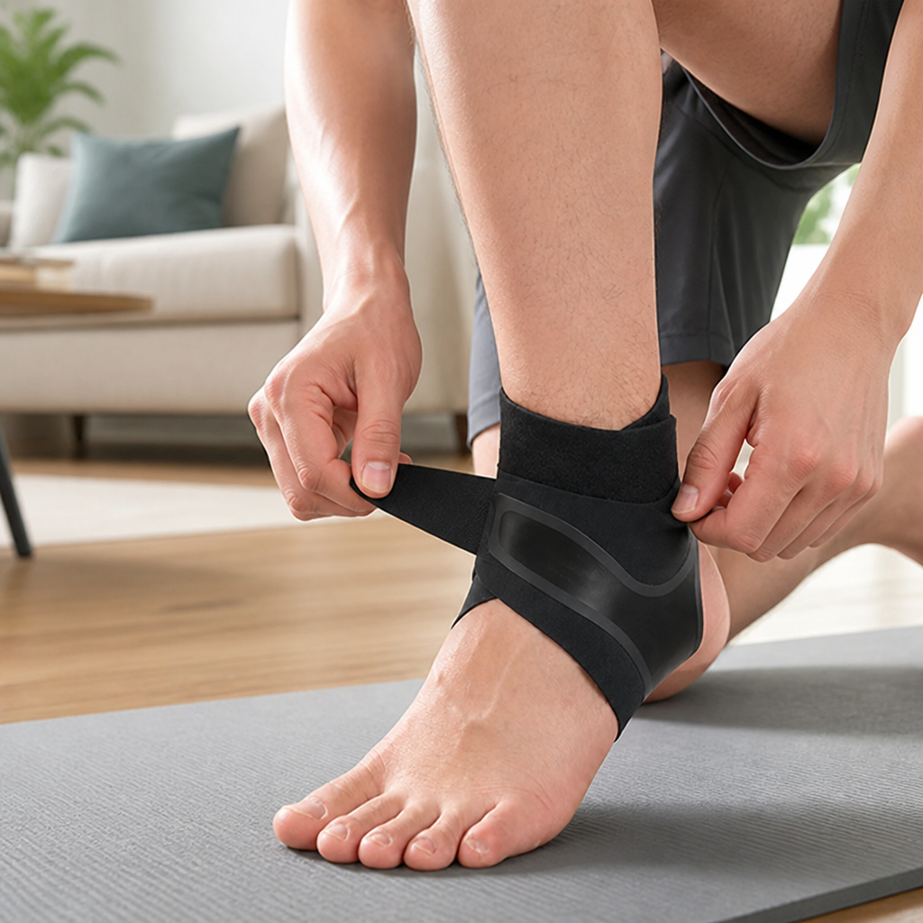Ankle Support Sleeve Compression Adjustable Fit