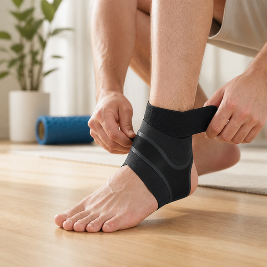 Ankle Support Sleeve Ergonomic Stability Adjustable Fit