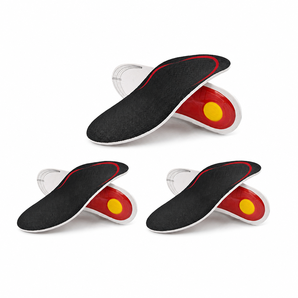 Arch Support Insoles Cushioned & Shock-Absorbing 3 Pairs