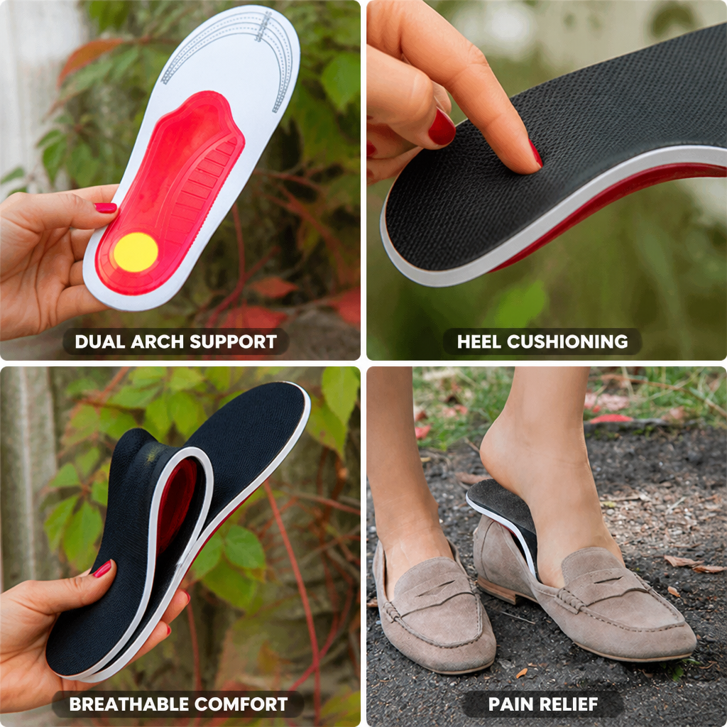 Arch Support Insoles Dual-Layer Arch & Heel Cushion