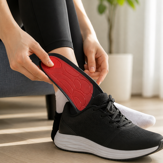 Arch Support Insoles Three-Point Acupoint Massage & Gel Cushion