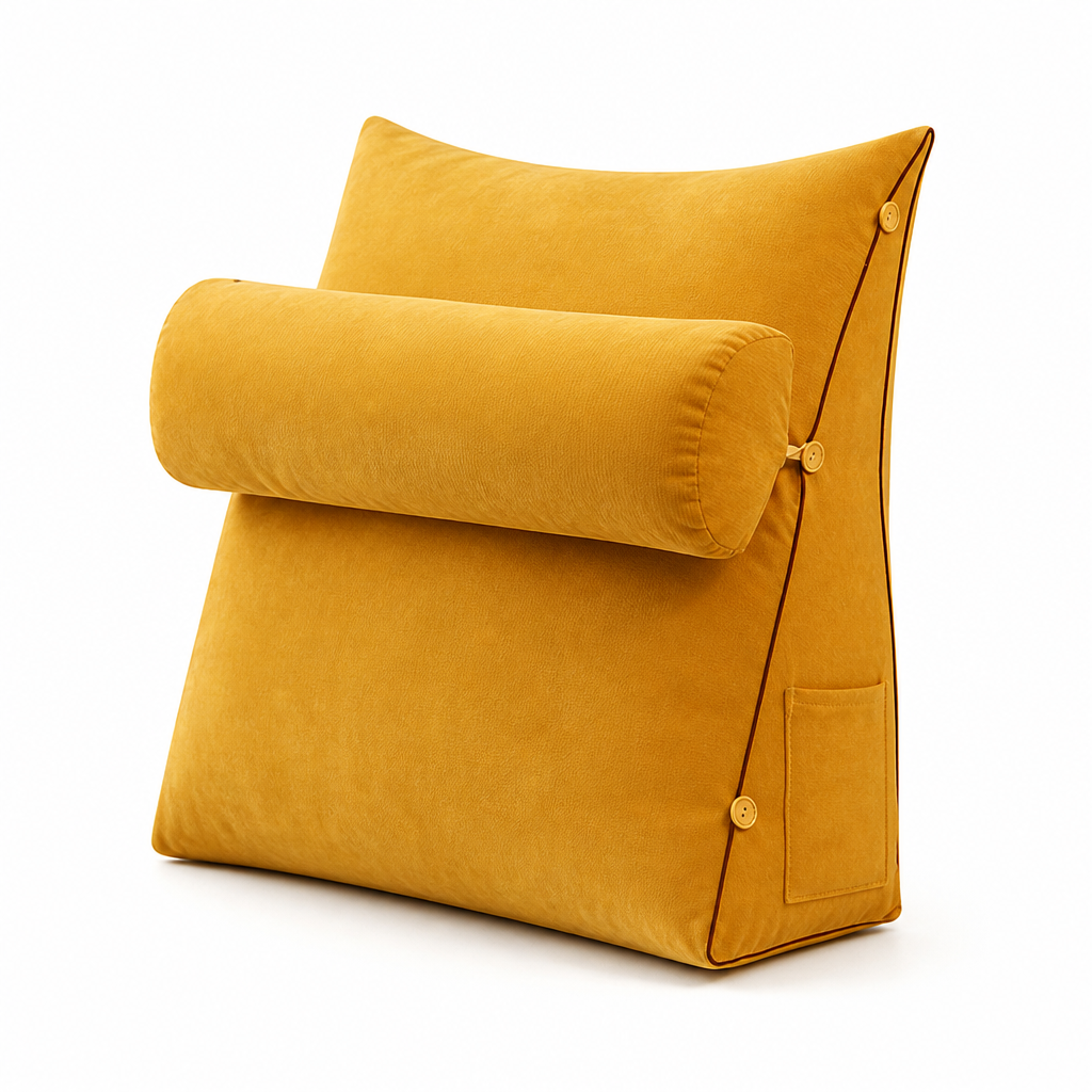 Back And Leg Elevation Wedge Support Pillow (Removable Washable Cover)