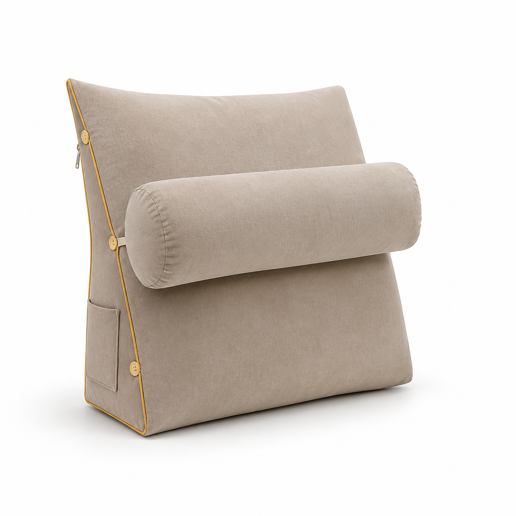 Back And Leg Elevation Wedge Support Pillow (Removable Washable Cover)