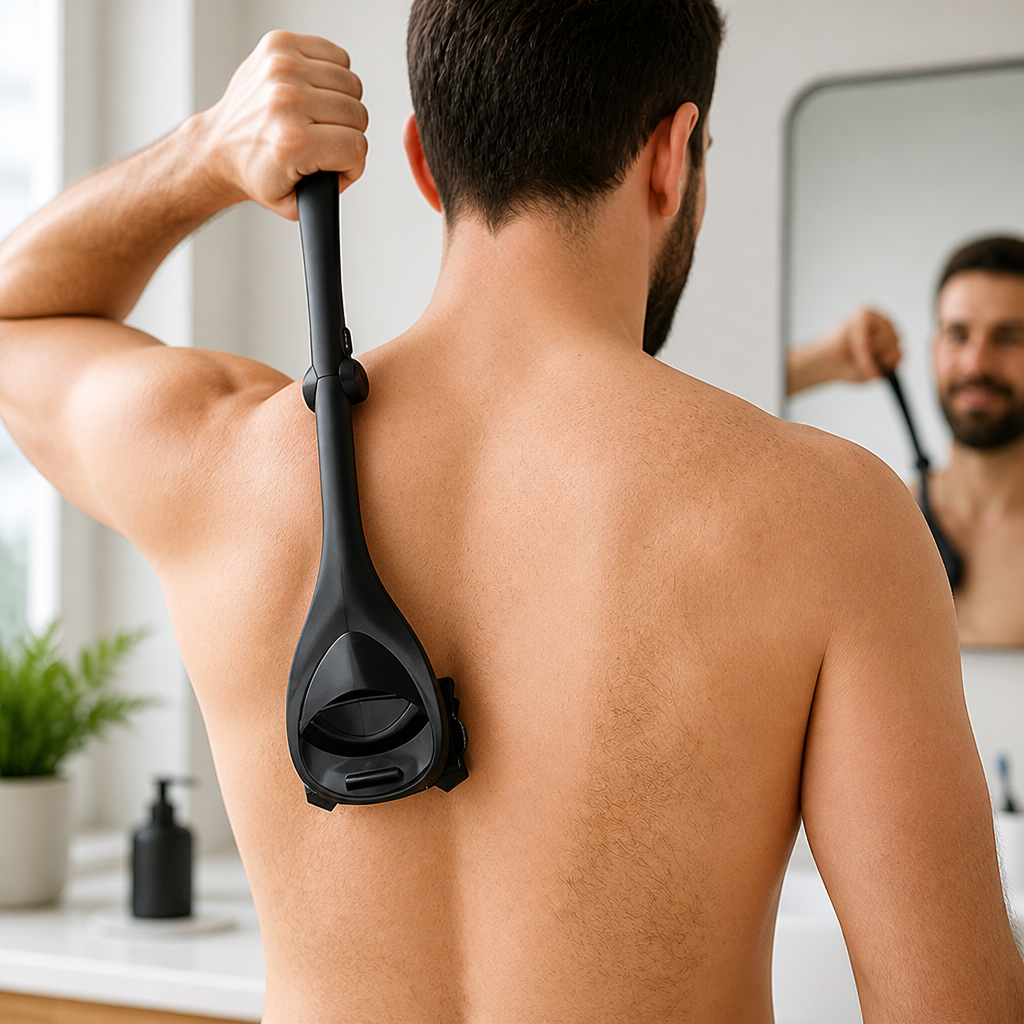 Back & Body Shaver Long Handle Removable Double Blades