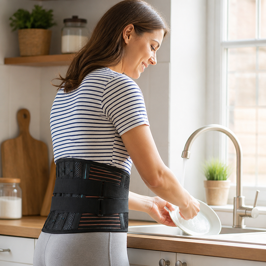 Back Support Belt Anti-Slip Breathable Lumbar Pad