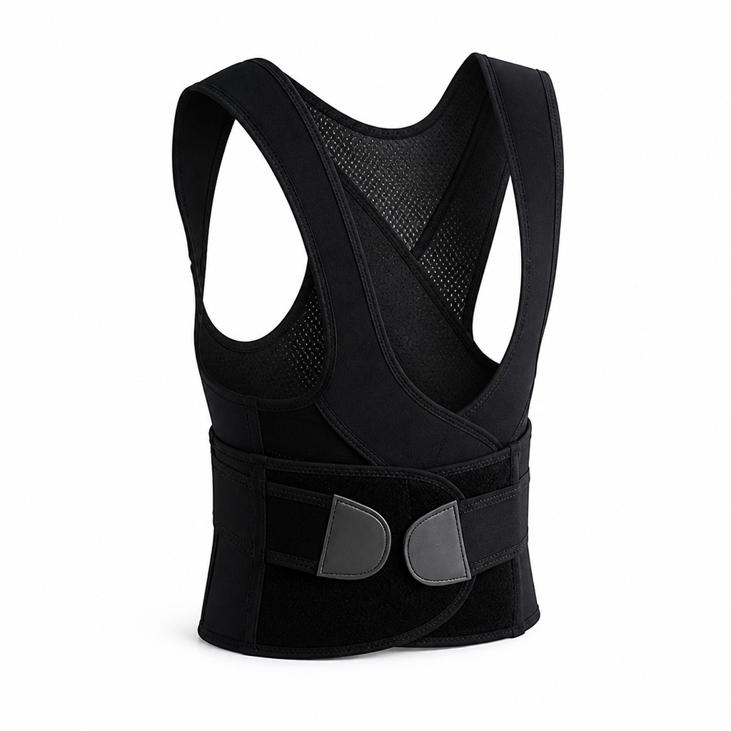 Back Support Belt Breathable Air Mesh Double Y Support
