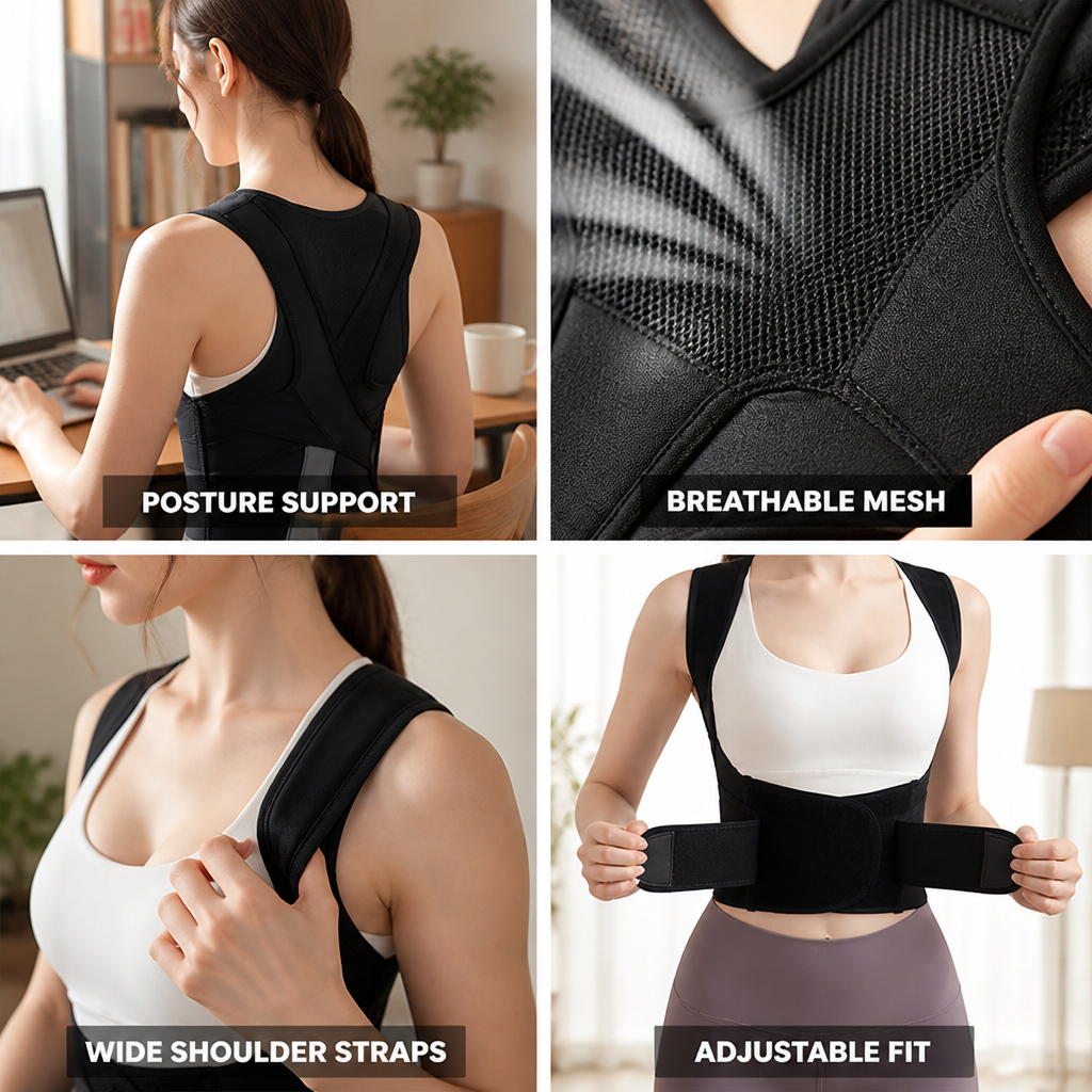 Back Support Belt Breathable Air Mesh Double Y Support