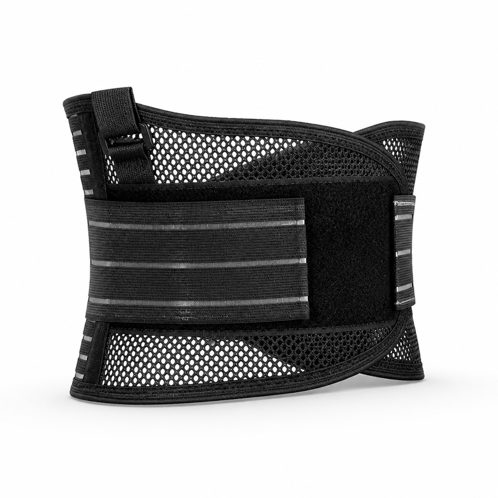 Back Support Belt Breathable Mesh & Steel Rods
