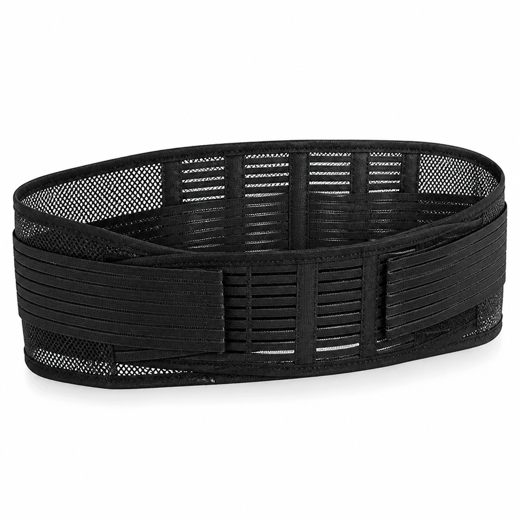 Back Support Belt Breathable Mesh & Steel Rods
