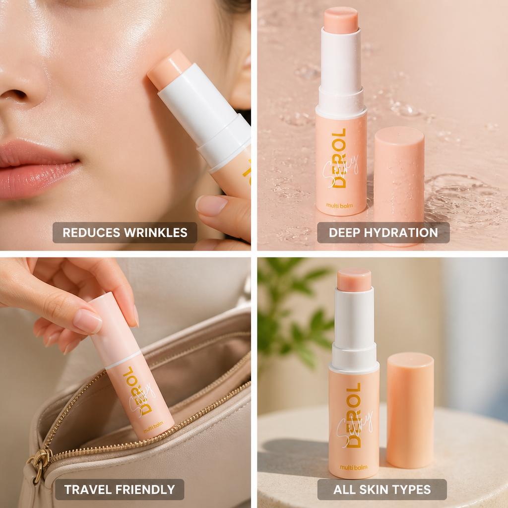 Balm Stick Anti-Aging Hydrating Macadamia Oil Travel Size