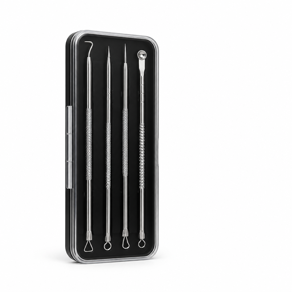 Blackhead Removal Kit Medical Grade Stainless Steel Portable Case