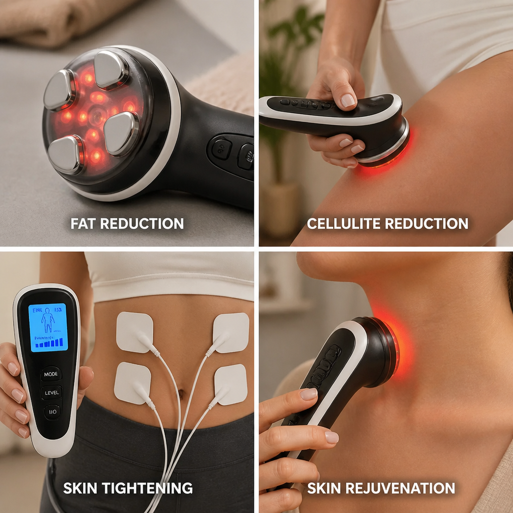 Body & Face Sculpting Device Ultrasonic Cavitation Infrared EMS