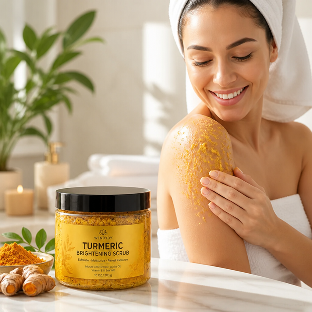 Body Scrub Turmeric Brightening Sea Salt & Jojoba Oil