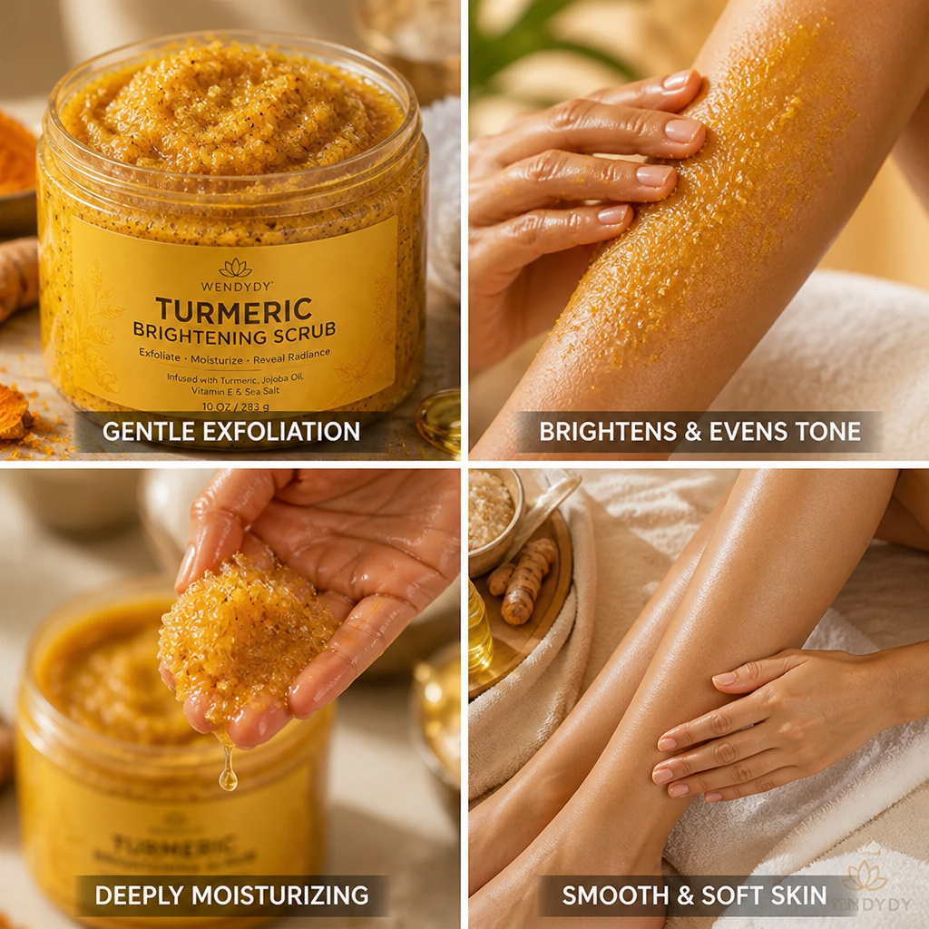 Body Scrub Turmeric Brightening Sea Salt & Jojoba Oil
