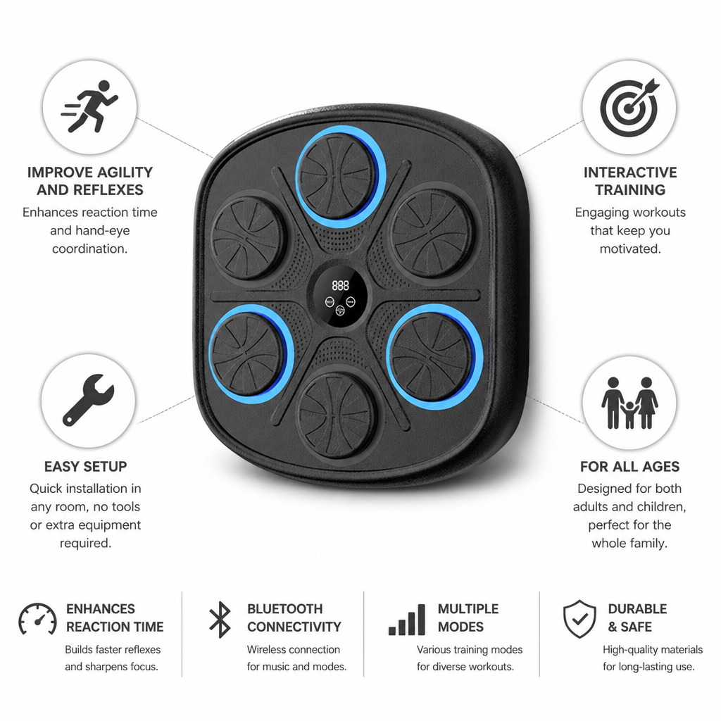 Boxing Trainer Smart Interactive Easy Setup