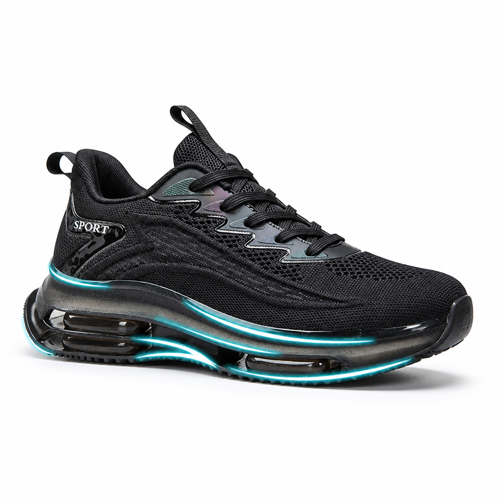 Breathable Cotton-Blend Air-Cushioned Men's Sneakers