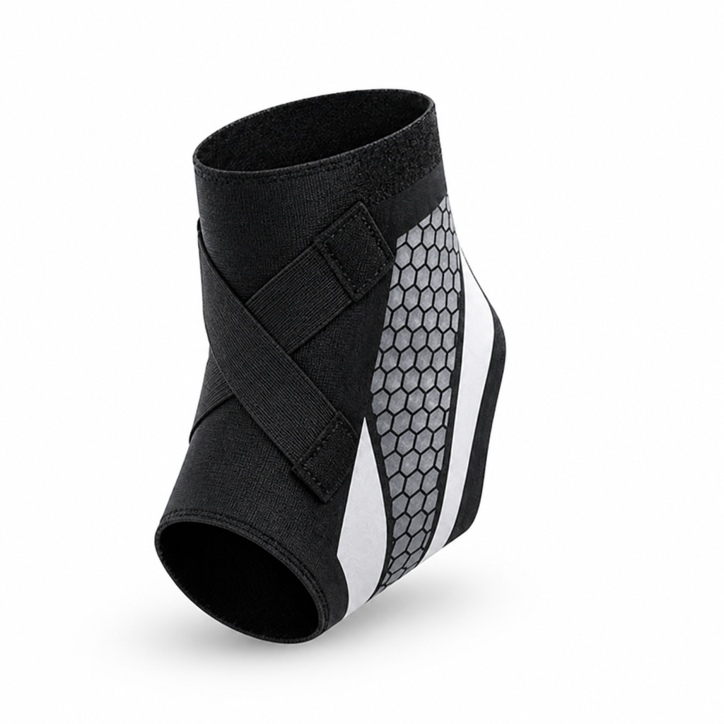 Breathable Low-Profile Ankle Compression Sleeve (Adjustable Straps)