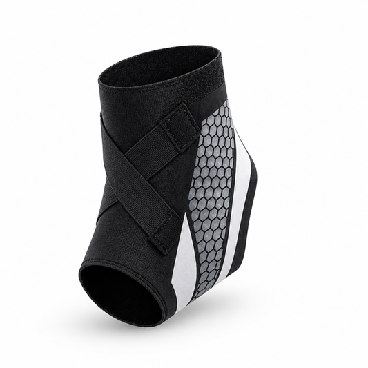 Breathable Low-Profile Ankle Compression Sleeve (Adjustable Straps)