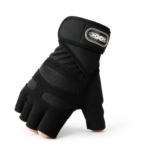 Breathable Wrist Support and Impact Padding Workout Gloves