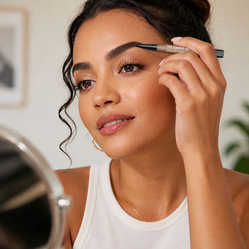 Brow Pen Microblading Tip & Angled Brush Waterproof