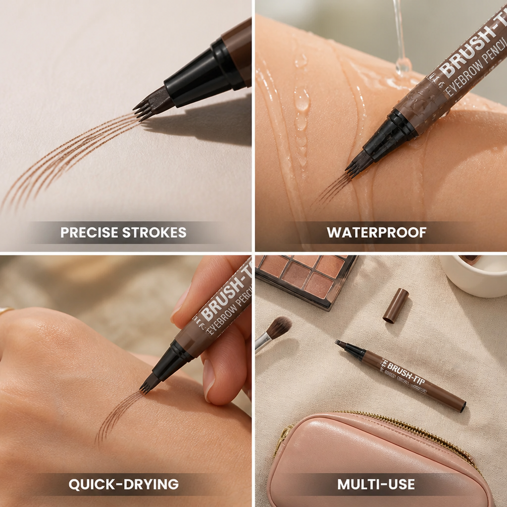 Brow Pen Microblading Tip & Angled Brush Waterproof