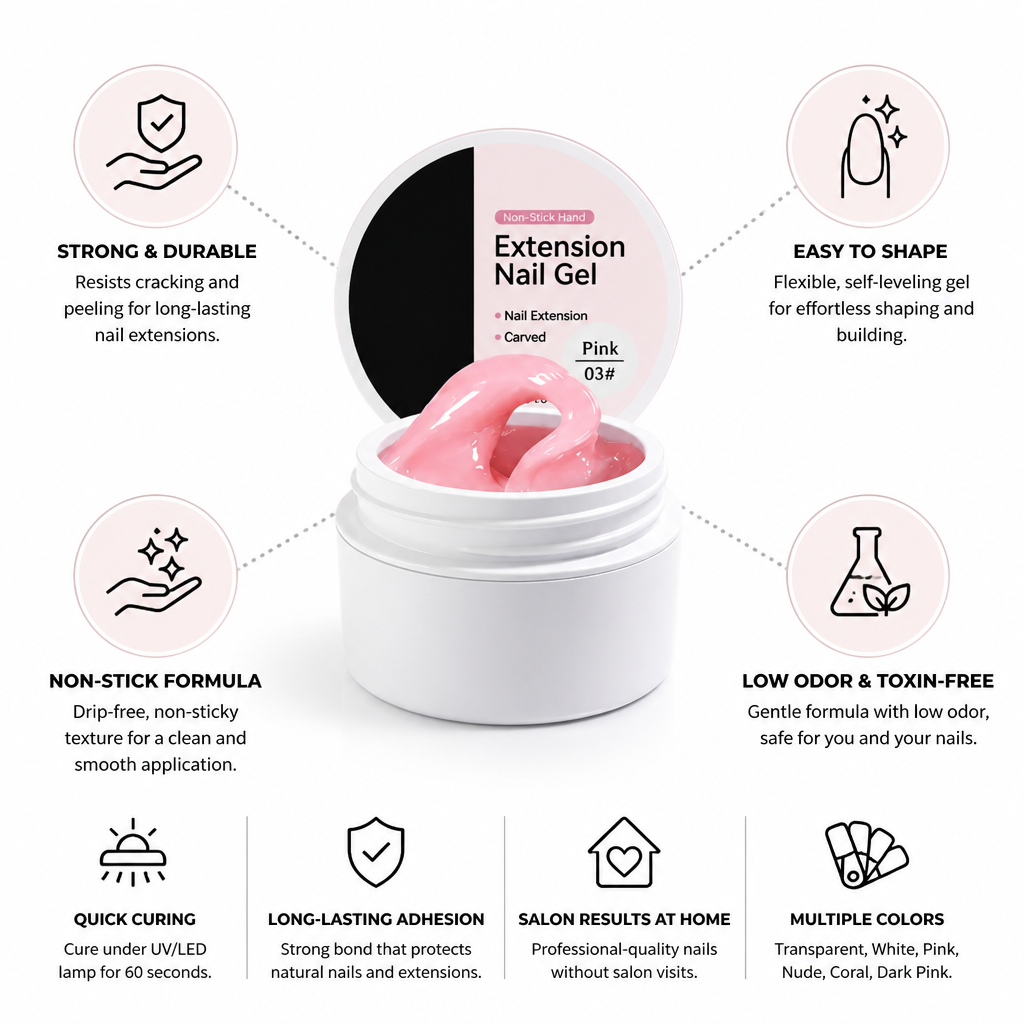 Builder Gel Kit Drip-Free Flexible Long-Lasting