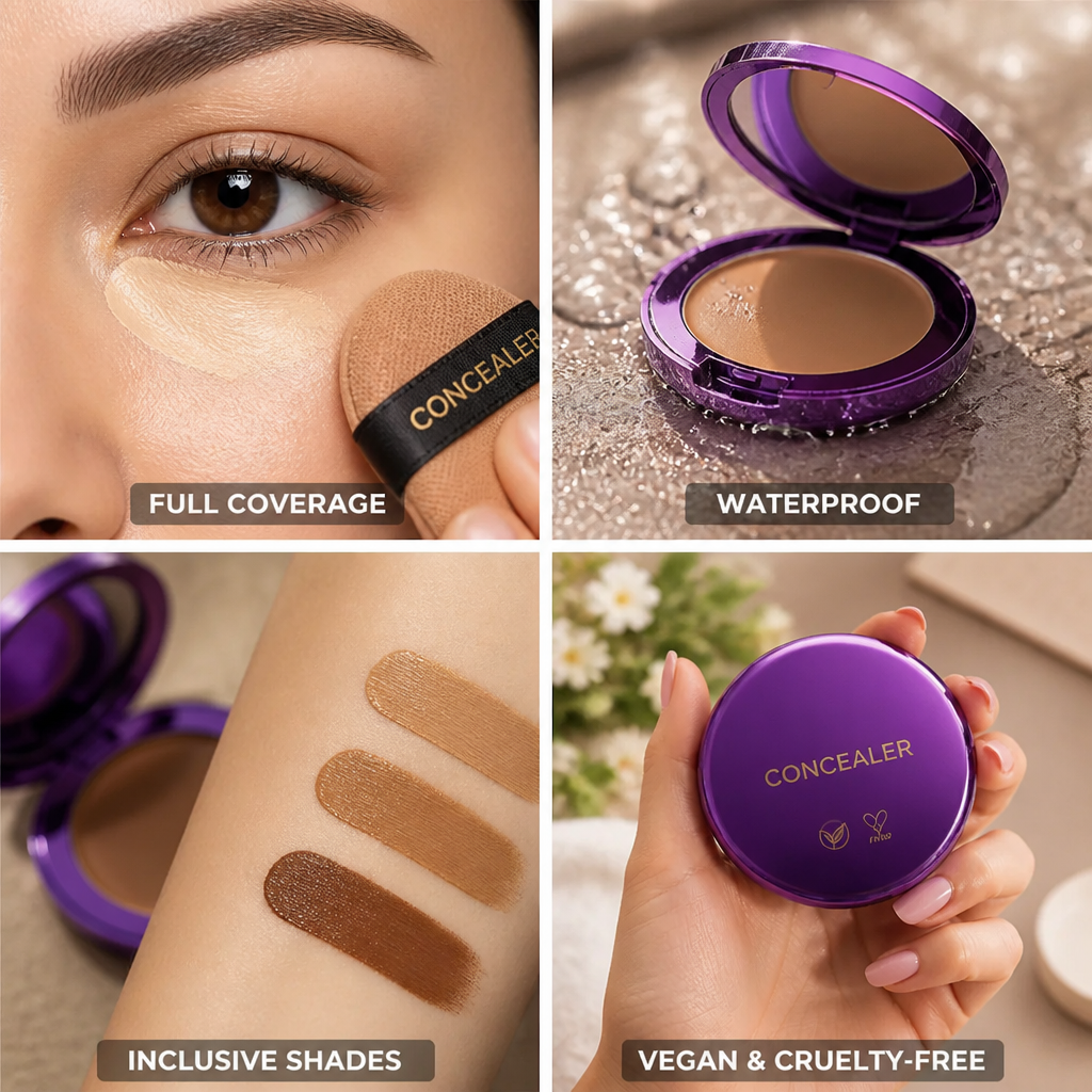 Concealer Full-Coverage Waterproof Vegan & Cruelty-Free