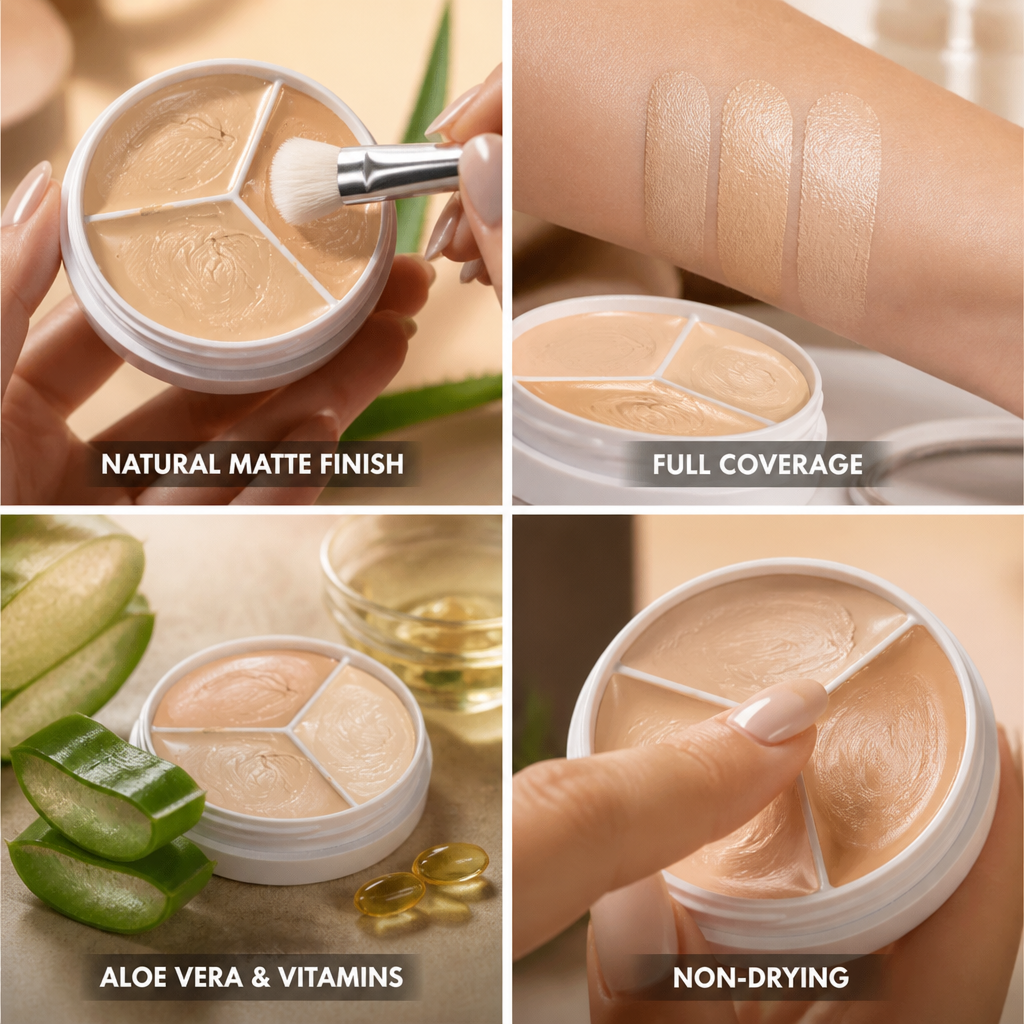 Concealer Naturally Matte Full Coverage Aloe Vera & Vitamins