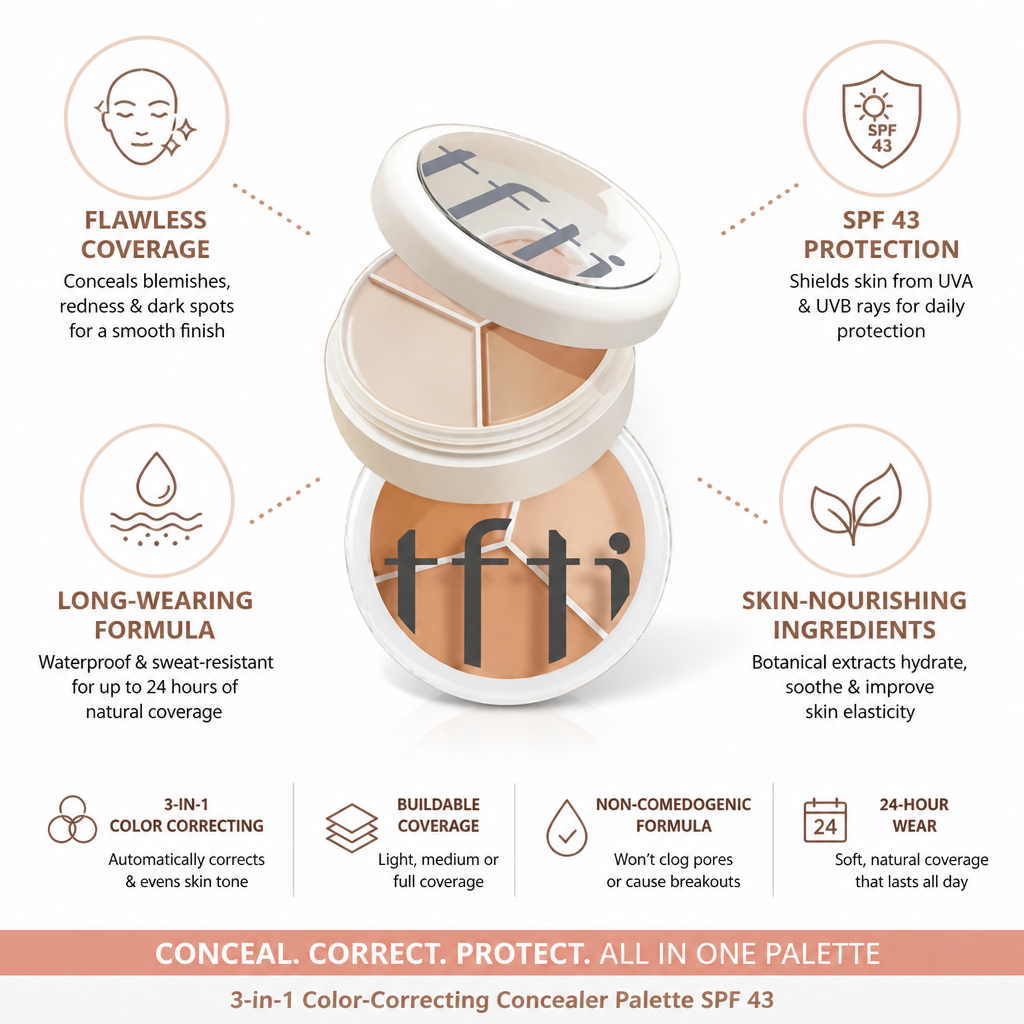 Concealer Palette 3-in-1 Color-Correcting SPF 43