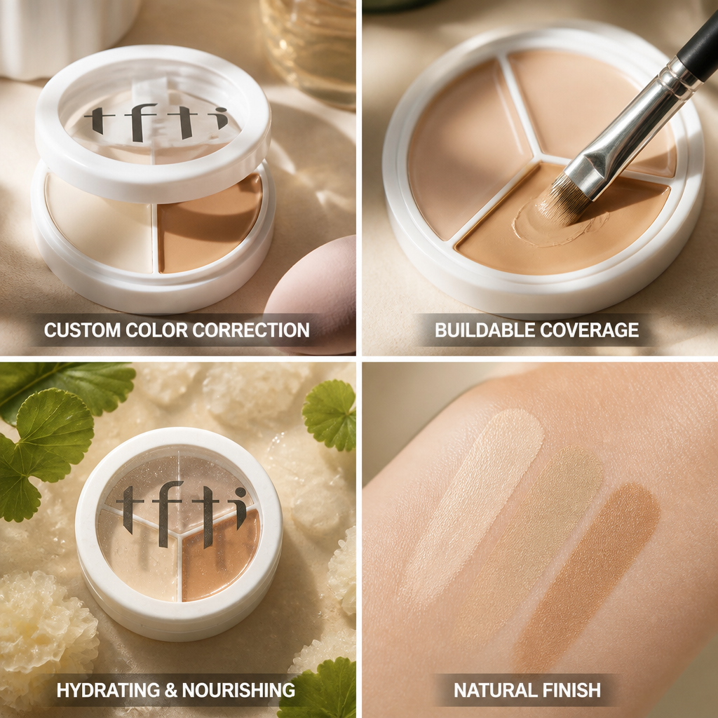 Concealer Palette Buildable Natural Coverage Tremella & Centella