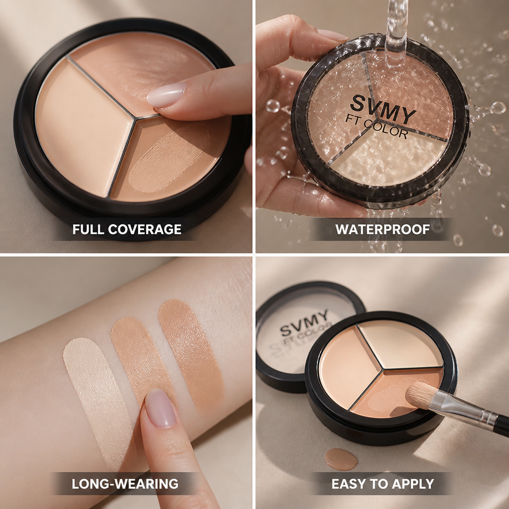 Concealer Palette Matte Full-Cover Waterproof & Long-Wearing
